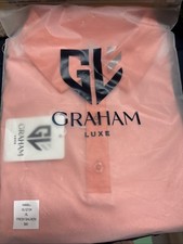 Graham Luxe Golf Polo Shirt Mens Size XL Fresh Salmon Performance NWT