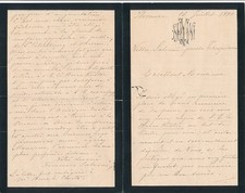 Tommaso SALVINI Theatre Prize Russia Karl von Küster Beautiful Autograph Letter