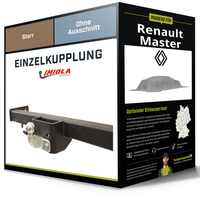 Starre AnhäNgerkupplung für Renault Master 11.2003-03.2010 II Imiola Hak-Pol AHK