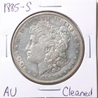 1885-S $1 Morgan Silver Dollar with AU Detail Cleaned #6773