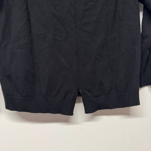 Zara Girls Solid Black Pullover Sweater Viscose Size 9 Medium Detailed Hem - Picture 4 of 8