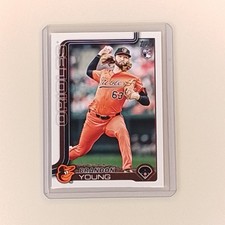 2025 Topps Update Brandon Young #US97 Rookie Card Baltimore Orioles Baseball MLB. rookie card picture