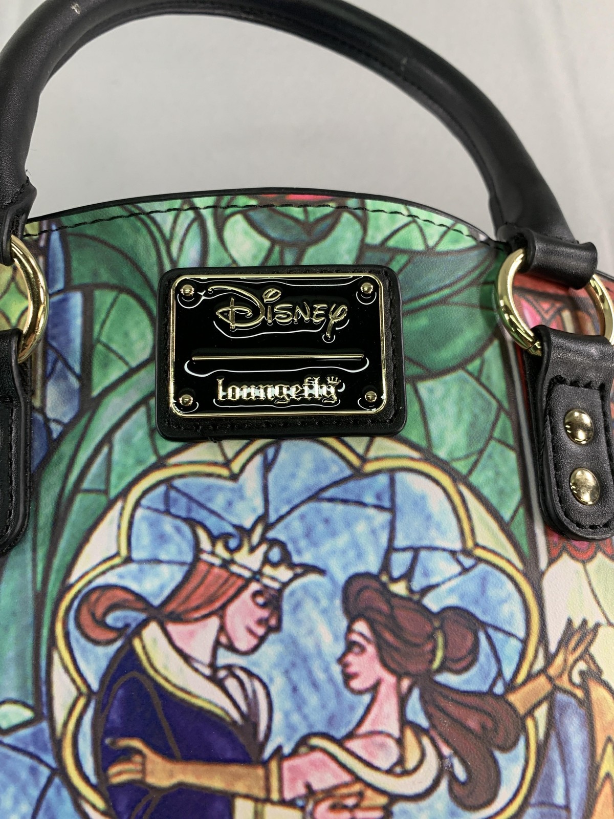 Disney Loungefly Beauty and the Beast Satchel Han… - image 4