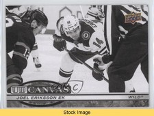 2025 Upper Deck Series 1 UD Canvas Black & White Joel Eriksson Ek #C-29 READ 0b3