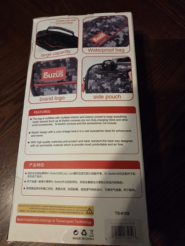Borsa portatile a tracolla per accessori gaming ed elettronica N-Switch nuova con scatola - Foto 4 di 7