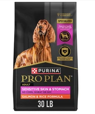Purina Pro Plan Sensitive Skin, Stomach Salmon and Rice Formula Dog Food, 30 lbs