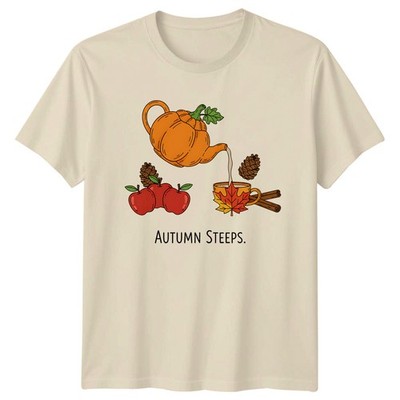 Autumn Steeps T-Shirt Tee trinken Herbst Erntedank Geschenk für Sie und Ihn