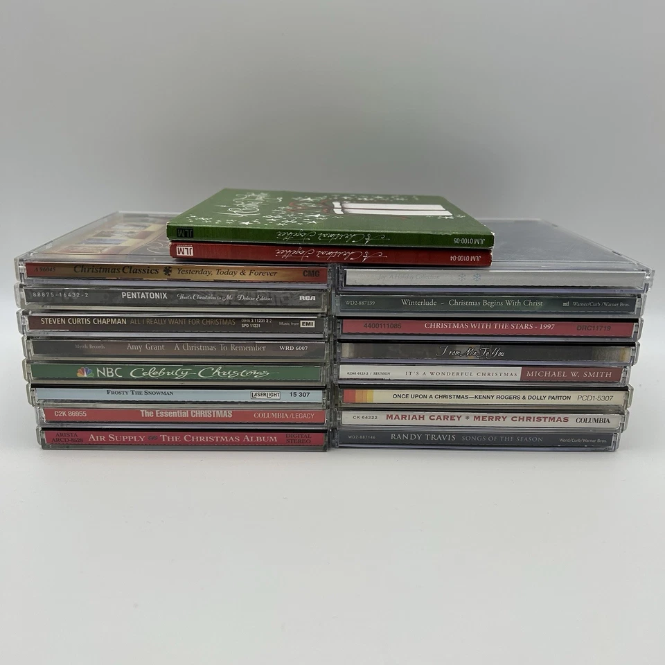CHRISTMAS CD LOT OF 18: Mariah Carey, Pentatonix, Jewel, Various Compilations VG - Image 3 of 4