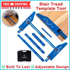 Stair Tread Template Tool Aluminum Alloy Jig Accurately Measuring Angle Length