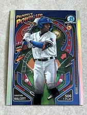 2024 Bowman Chrome Refractor #PP-20 Sebastian Walcott Prospect Power-Up RC Texas
