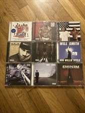 (9) Rap Hip Hop Y2K CD Lot Eminem Nelly 50 Cent Outkast