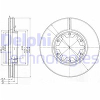 2X Delphi Bremsscheiben Vorne 306Mm BelÜFtet Passend FÜR Nissan Patrol | BG3817