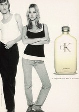 CK PERFUME SEXY WOMAN VINTAGE POSTCARD