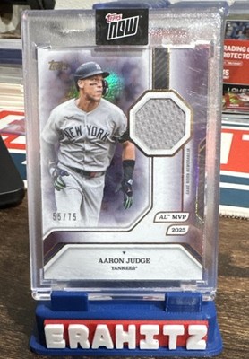 2025 Topps Mvp Collection - Aaron Judge #44-R Purple Foil Relics /75 (MEM)