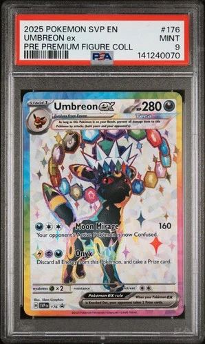 2025 POKEMON SVP EN-SV BLACK STAR PROMO #176 UMBREON EX PSA 9