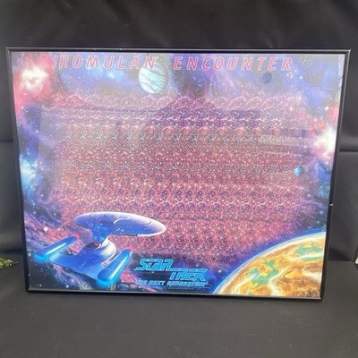 Star Trek The Next Gen Romulan Encounter Magic Eye Stereogram Poster Framed