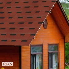 16x Roofing Shingles Asphalt Shingles Roof Tile Sheds 100*33.3cm/39.37*13.11in
