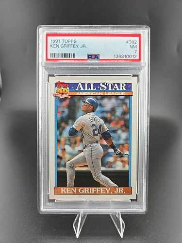 1991 Topps - All-Star Ken Griffey Jr #392 - PSA 7