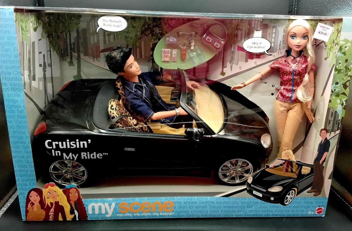 Cruisin' in My Ride Barbie Ellis Giftset My Scene Doll 2003