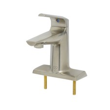 T&S Brass LakeCrest 4 in Brushed Nickle Center Deck Mount Single