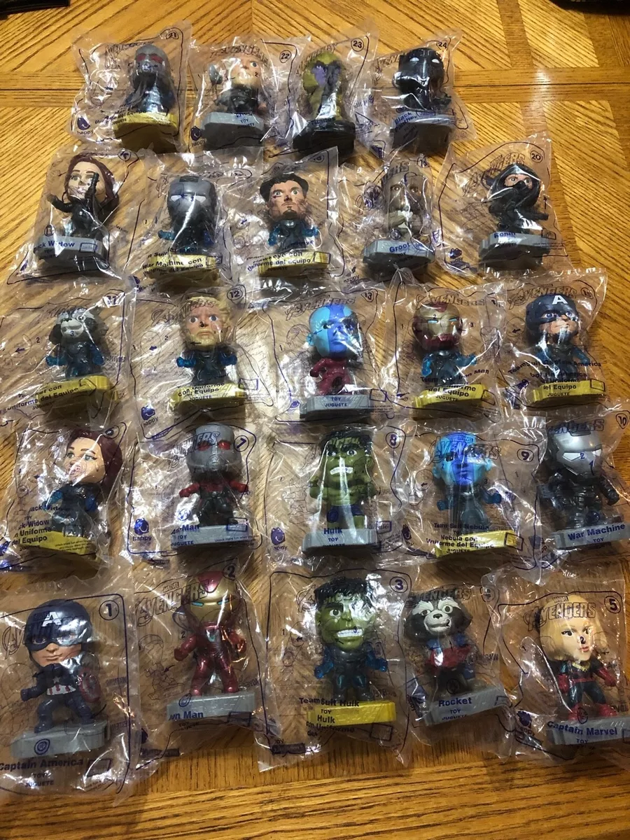 Mcdonalds avengers toys full set new arrivals