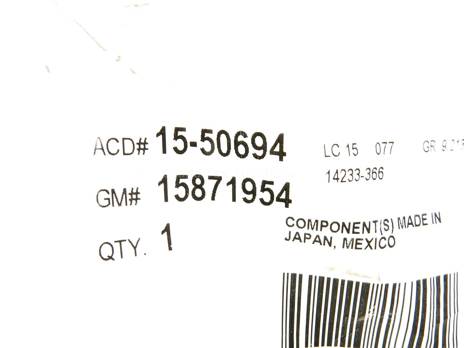 A/C Expansion Valve Kit Rear ACDelco 15-50694 for sale online | eBay