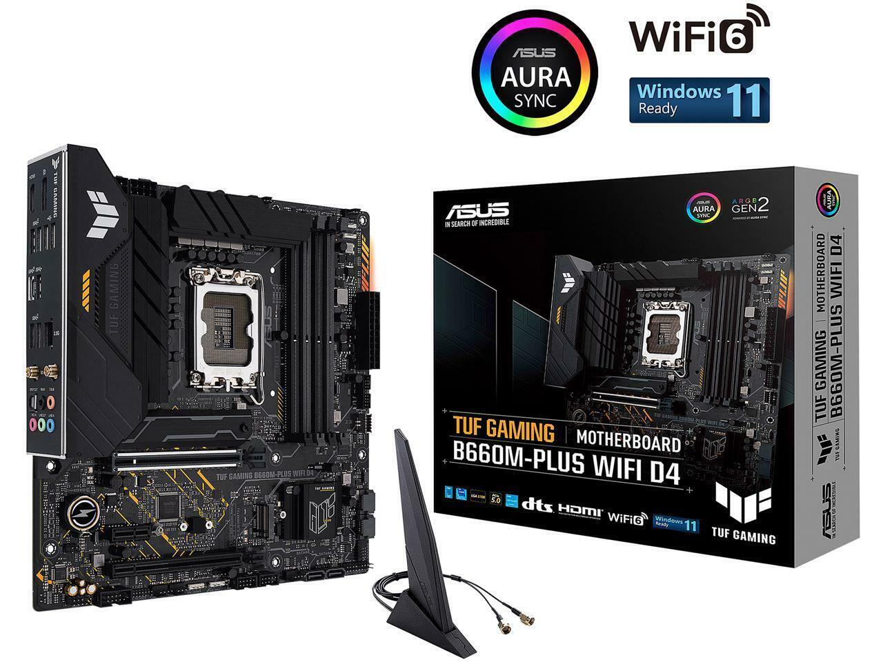 ASUS TUF Gaming B660M-Plus WiFi D4 LGA 1700 microATX Intel
