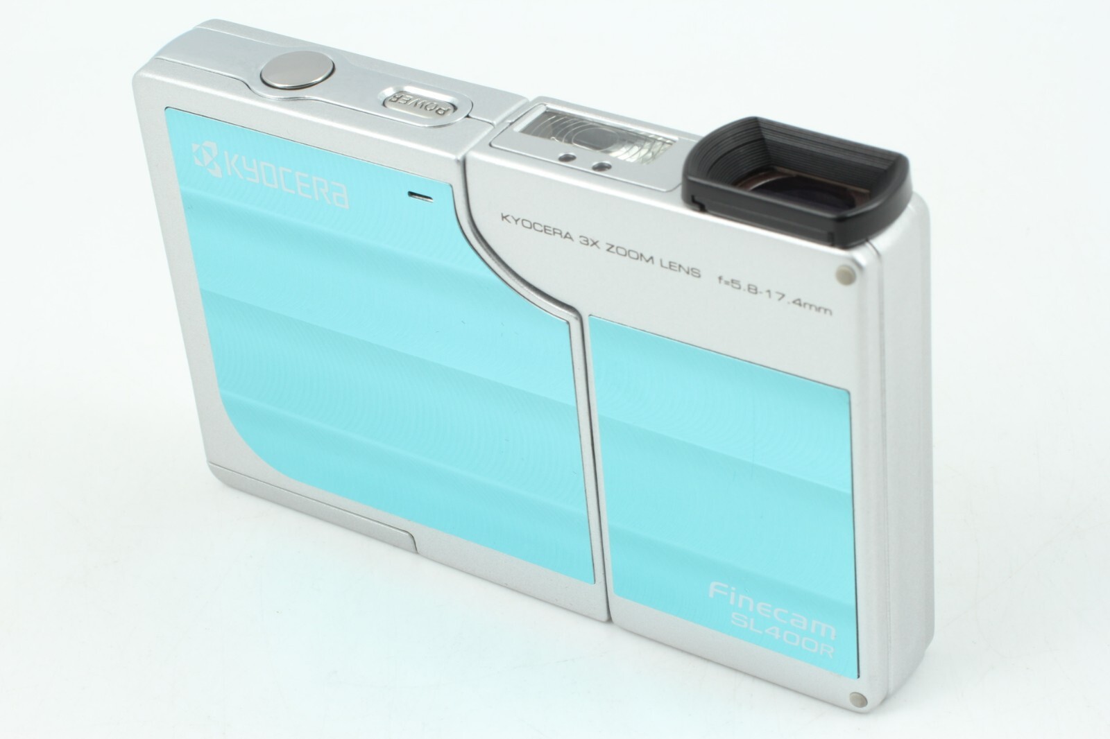 くすみ水色 京セラ Finecam SL400R 極美 mint品 KYOCERA - crumiller.com