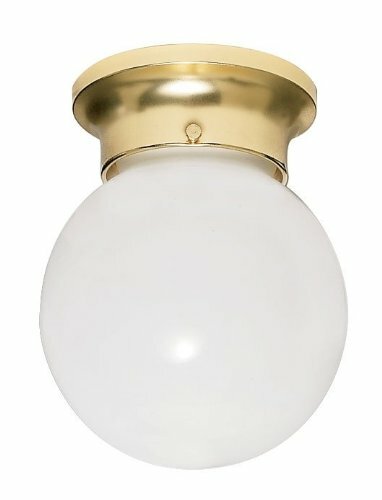 1 Luz - 6" - Accesorio de Techo - Bola Blanca - Imagen 1 de 1