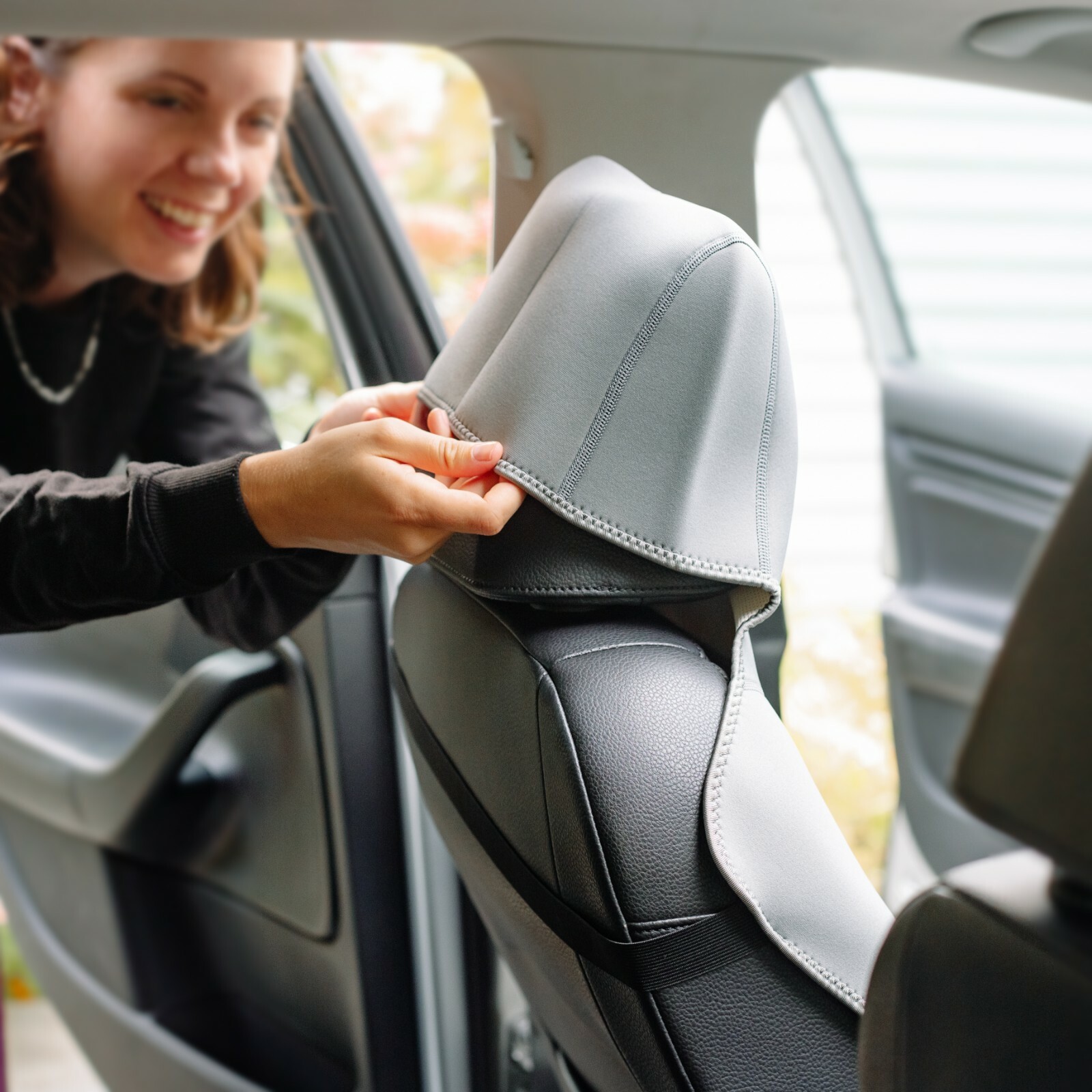 Gorla Gear Gray Universal Fit Neoprene Waterproof Sweat Proof Car Seat