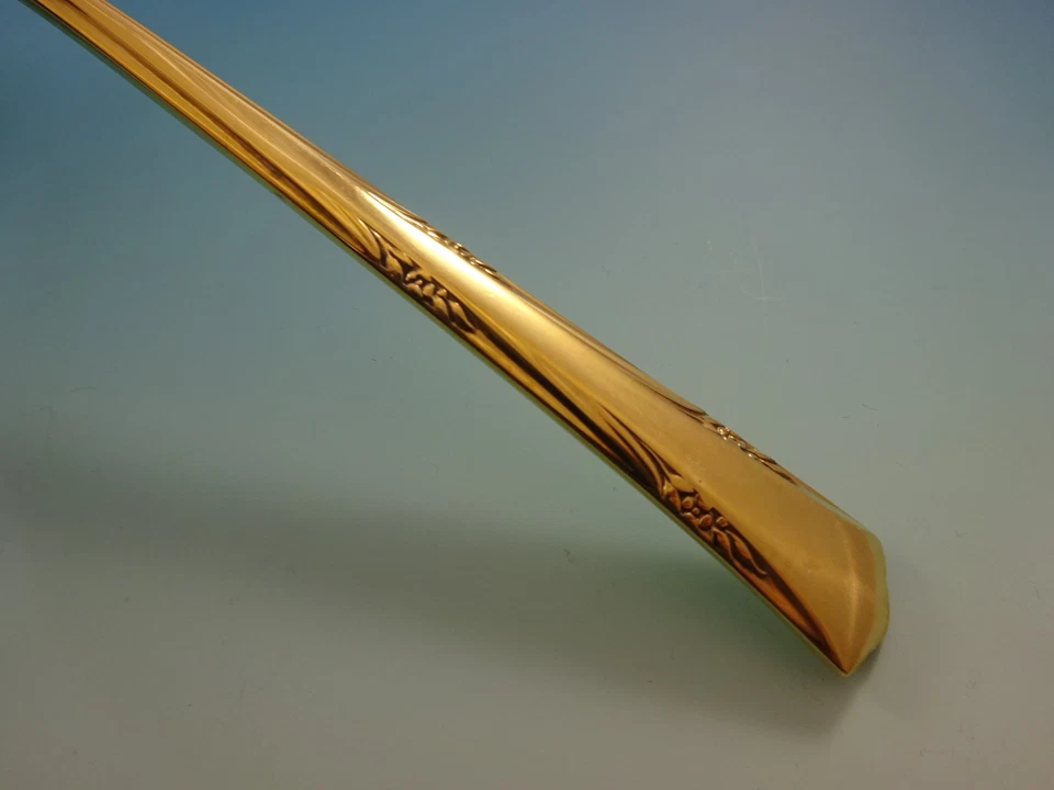 Juego de 8 cubiertos Greenbrier by Gorham de plata esterlina servicio oro vermeil Foto 2 de 4