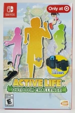 Active Life: Outdoor Challenge w/ 2 Leg Straps Fitness Exercise Nintendo Switch
