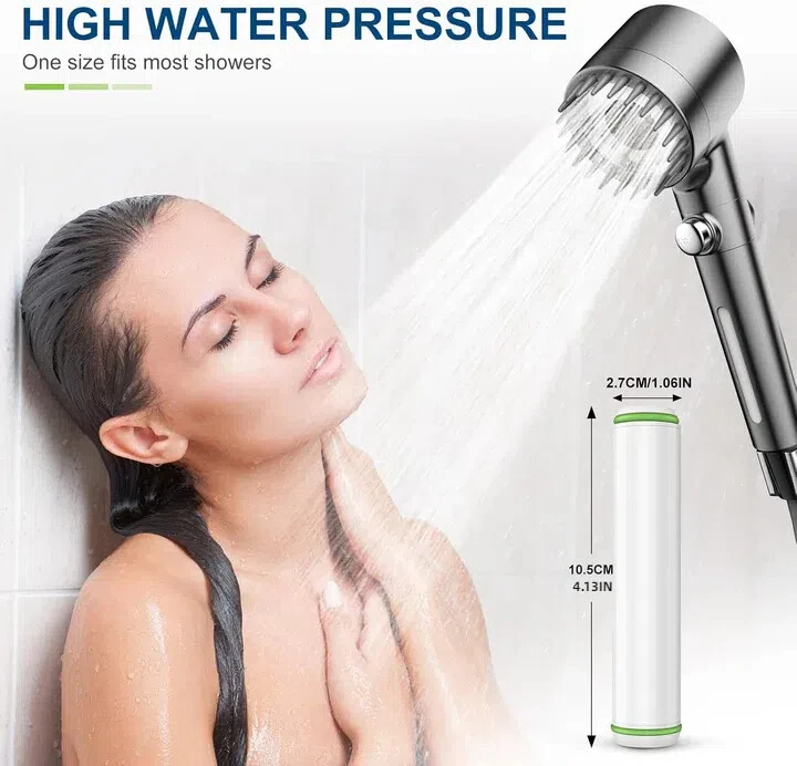 Filtro de ducha FEELSO 6 PIEZAS para cabezal de ducha portátil, filtros de repuesto de 18 etapas Foto 4 de 4