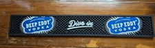 NEW Deep Eddy Vodka Dive in Rubber Bar Rail Spill Mat Commercial 21x3.25x.5”