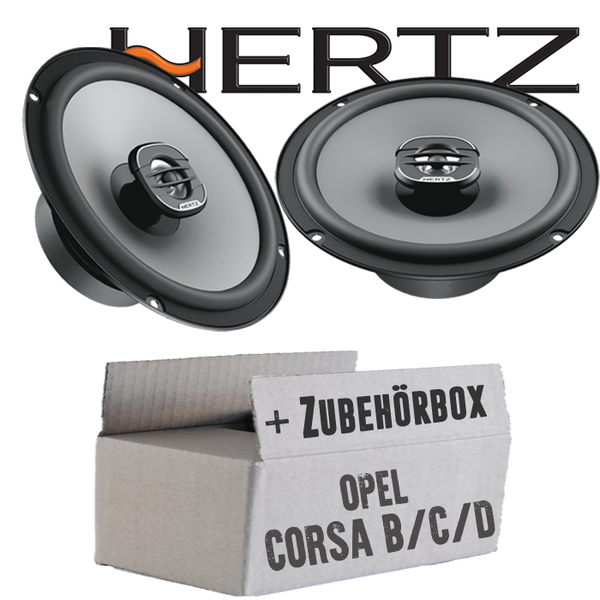 Hertz Lautsprecher FüR Opel Corsa Bcd Boxen 16Cm Koax Auto TüRen Vorne Einbauset-image