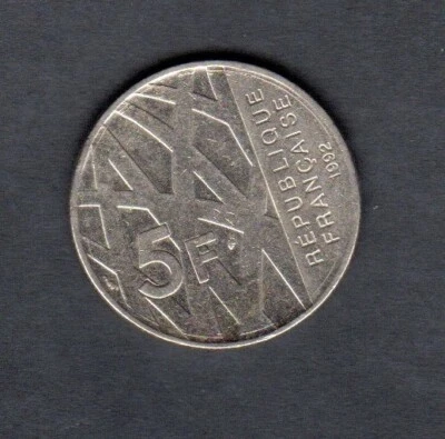 Baisse de Prix Pièce 5 Francs P. Mendes France 1992 SPL Gad-773 - Photo 1/2