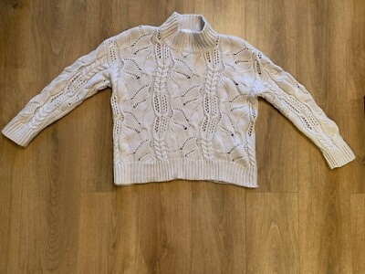 Darling Harbour Damen Pullover Gr. M Kaschmir/ Wolle Zopfmuster 