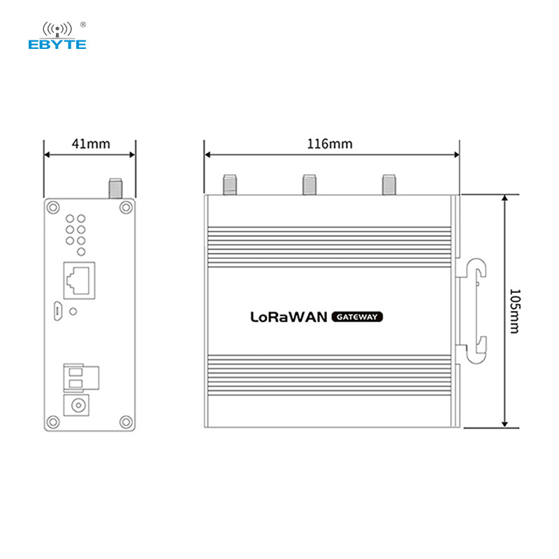 EBYTE 27dBm Half Duplex LoRaWAN Gateway 3km Long Distance Transmission ...