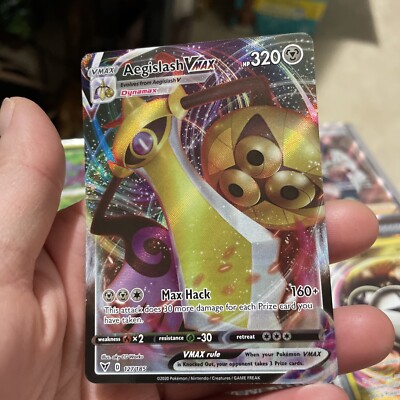 aegislash vmax pokemon card value Pokemon Card Aegislash VMAX 127/185 Full Art Ultra Rare Vivid Voltage SWSH
