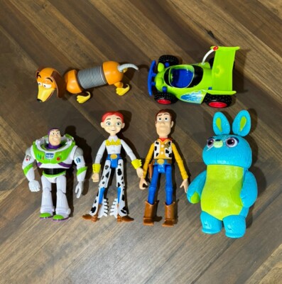 Toy Story Lot Woody Buzz  Jessie Bunny RC Slinky  Plastic Figure Disney Pixar