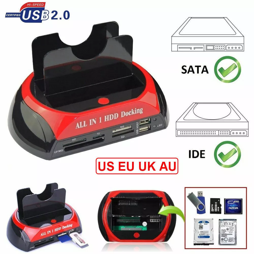 Ide Sata Dual All In 1 Hdd Dock Station d'accueil Disque dur