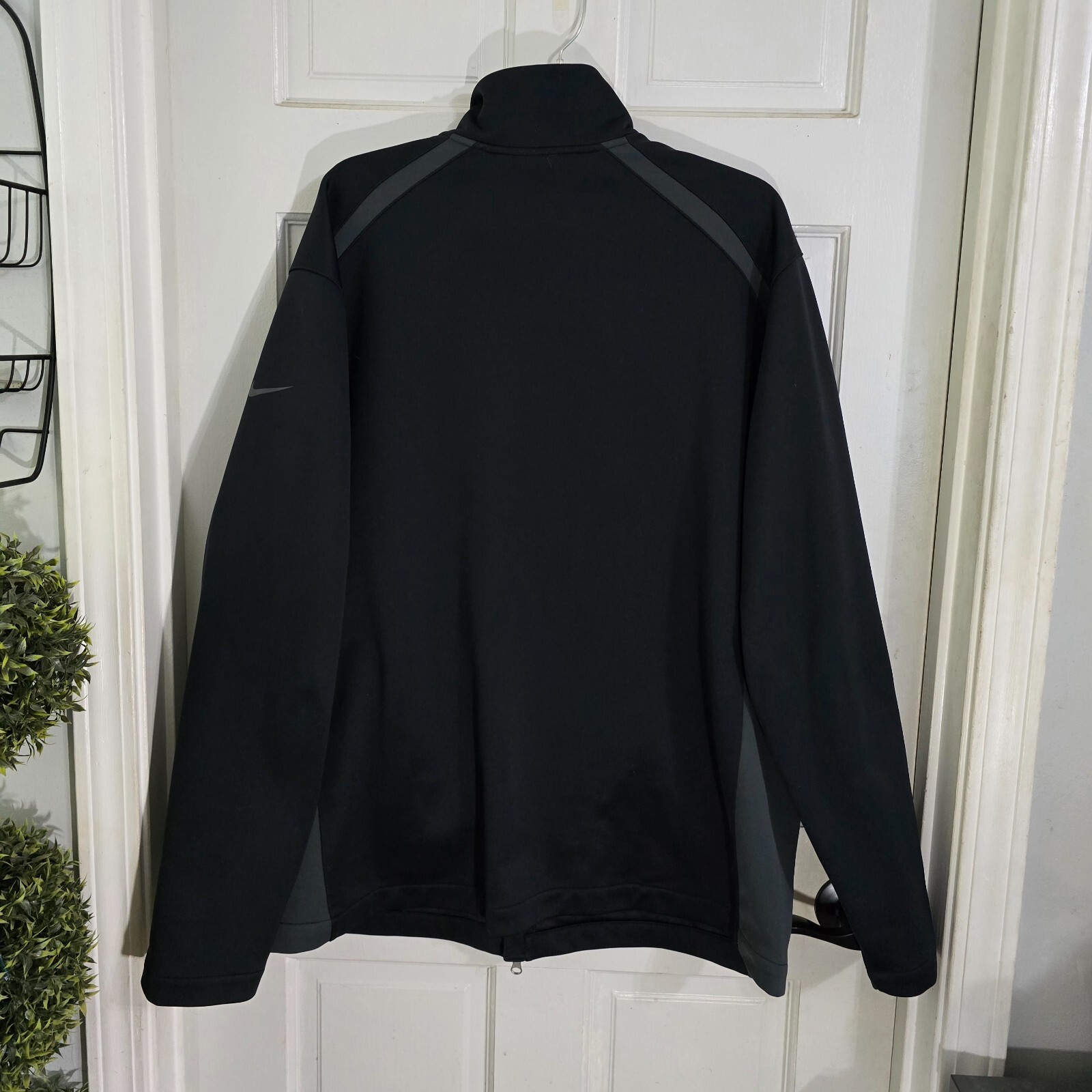 SACAI X NIKE Giacca Nike Golf Uomo Nera Colorblock Therma Fit Full Zip Manica Lunga Taglia 2XL