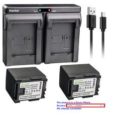Kastar Battery Dual Charger for Canon BP-819 CG-800 Canon VIXIA HF M41 Camcorder