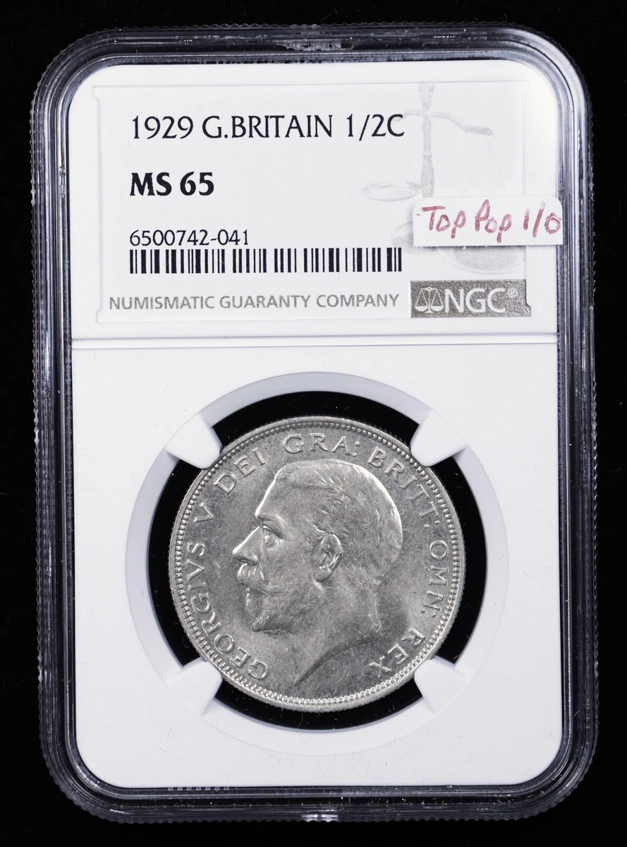 1929 年英国半克朗硬币| eBay