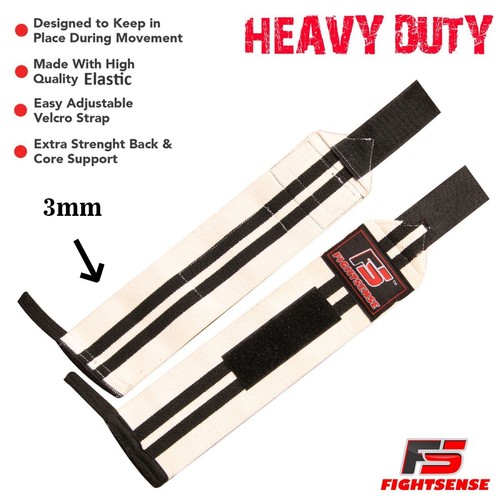 Wrist Wraps LIFTING STRAPS for POWER LIFTING Support CROSSFIT Gym WEIGHT LIFTING - Picture 112 of 144