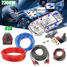 2300W 4Gauge Car Audio Cable Kit Amplifier Install Amp RCA Subwoofer Sub Wiring