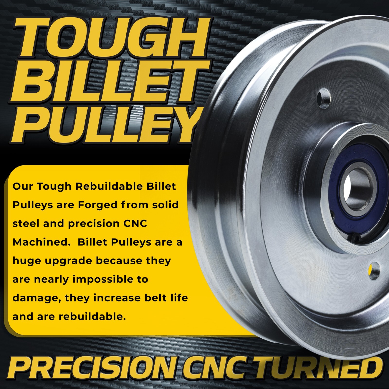 BIGBearing Idler Pulley 21546440 for Ariens Snapper 705114 709729 YT19H ...