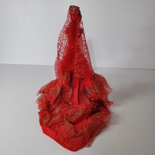 Vintage Marin Chiclana Spanish Dolls Flamenco Dancers Set Of 2 Red Dress 12 In - Picture 17 of 19