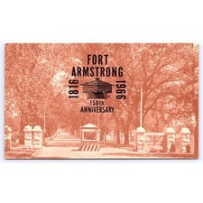 Postal 00543 Fort Armstrong 150 aniversario 1966 Illinois Quad Cities