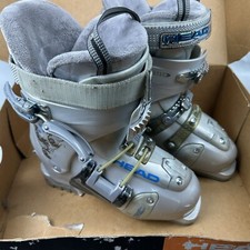 Head i-type 8 Ski Boots Womens 230/235 with Box Silver and Blue 50 Flex